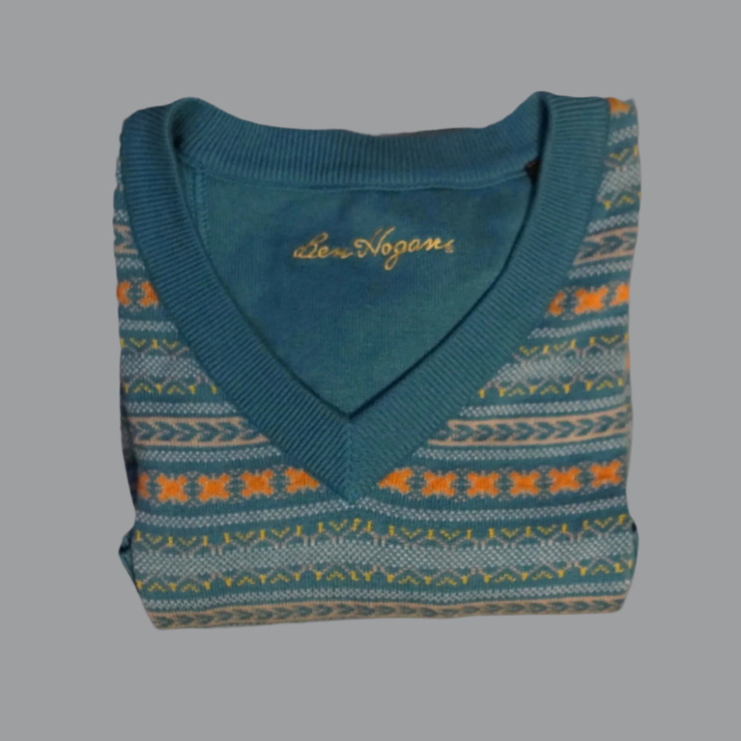Vibrant Jacquard Sweater Vest