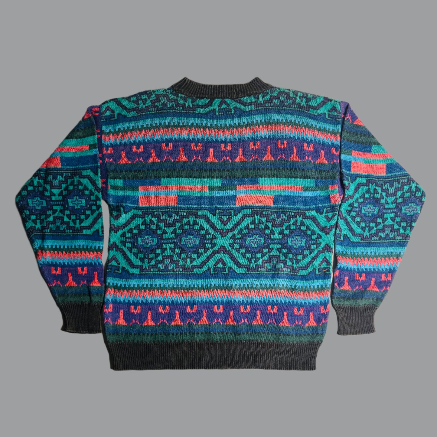 Teal Mosaic Sweater