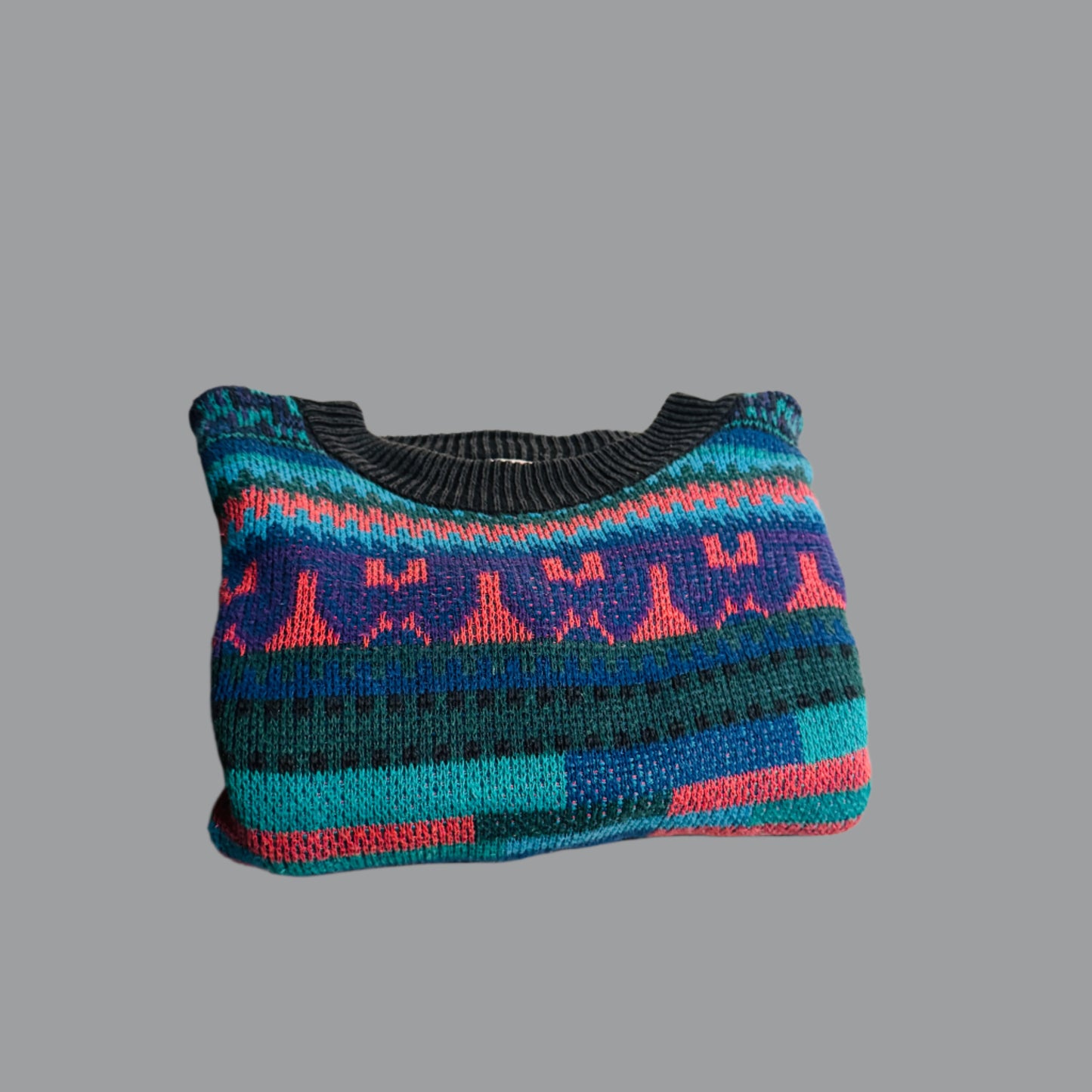 Teal Mosaic Sweater