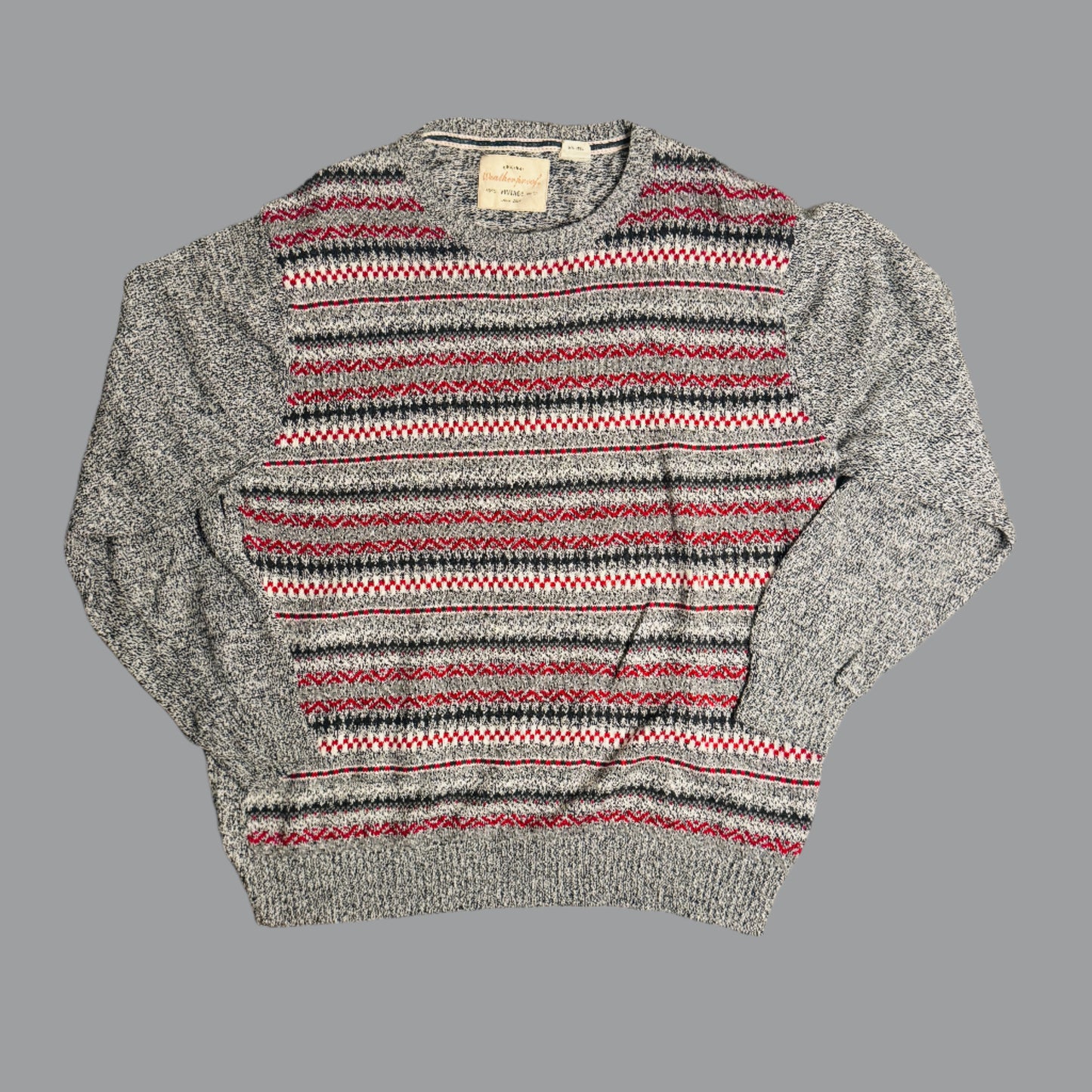 Vintage Nordic Striped Knit