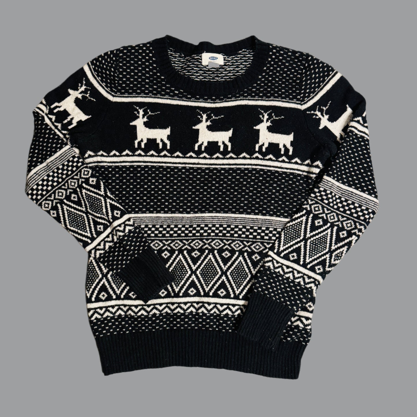 Vintage Nordic Reindeer Sweater