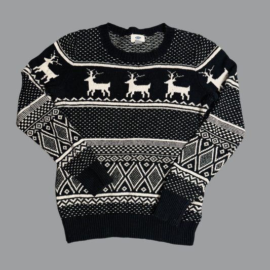 Vintage Nordic Reindeer Sweater