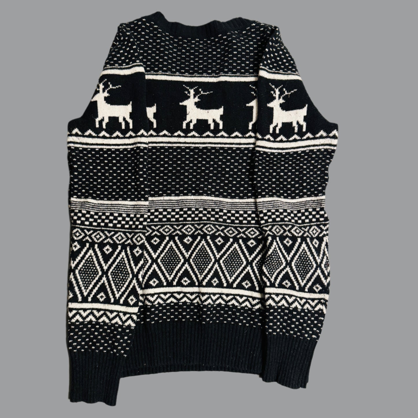 Vintage Nordic Reindeer Sweater