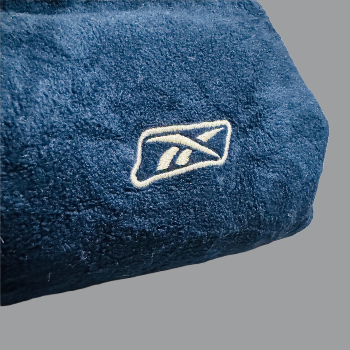 Reebok Navy Suede Fleece Jacket/Two Sided