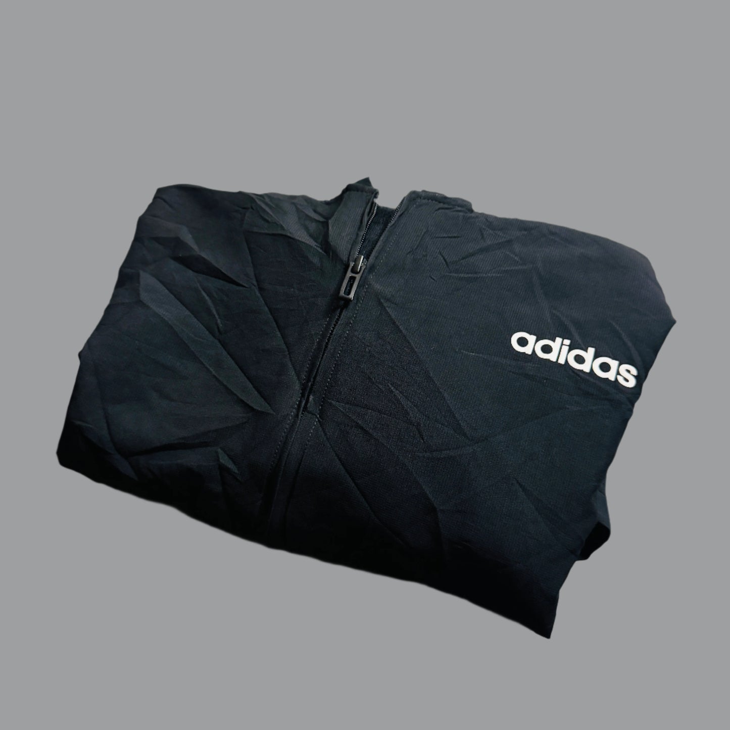 Adidas 3-Stripes Windbreaker – Black & White Classic