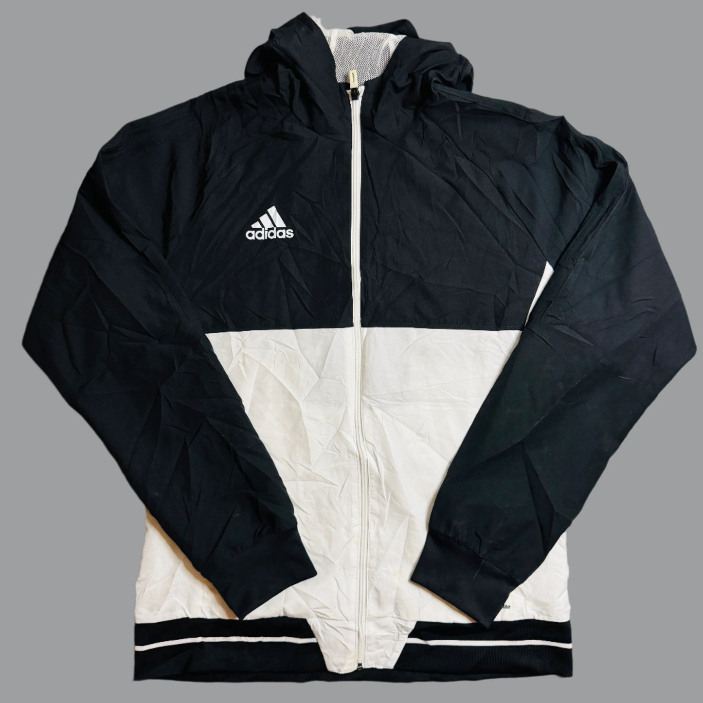 Adidas Climalite Windbreaker – Black & White Retro