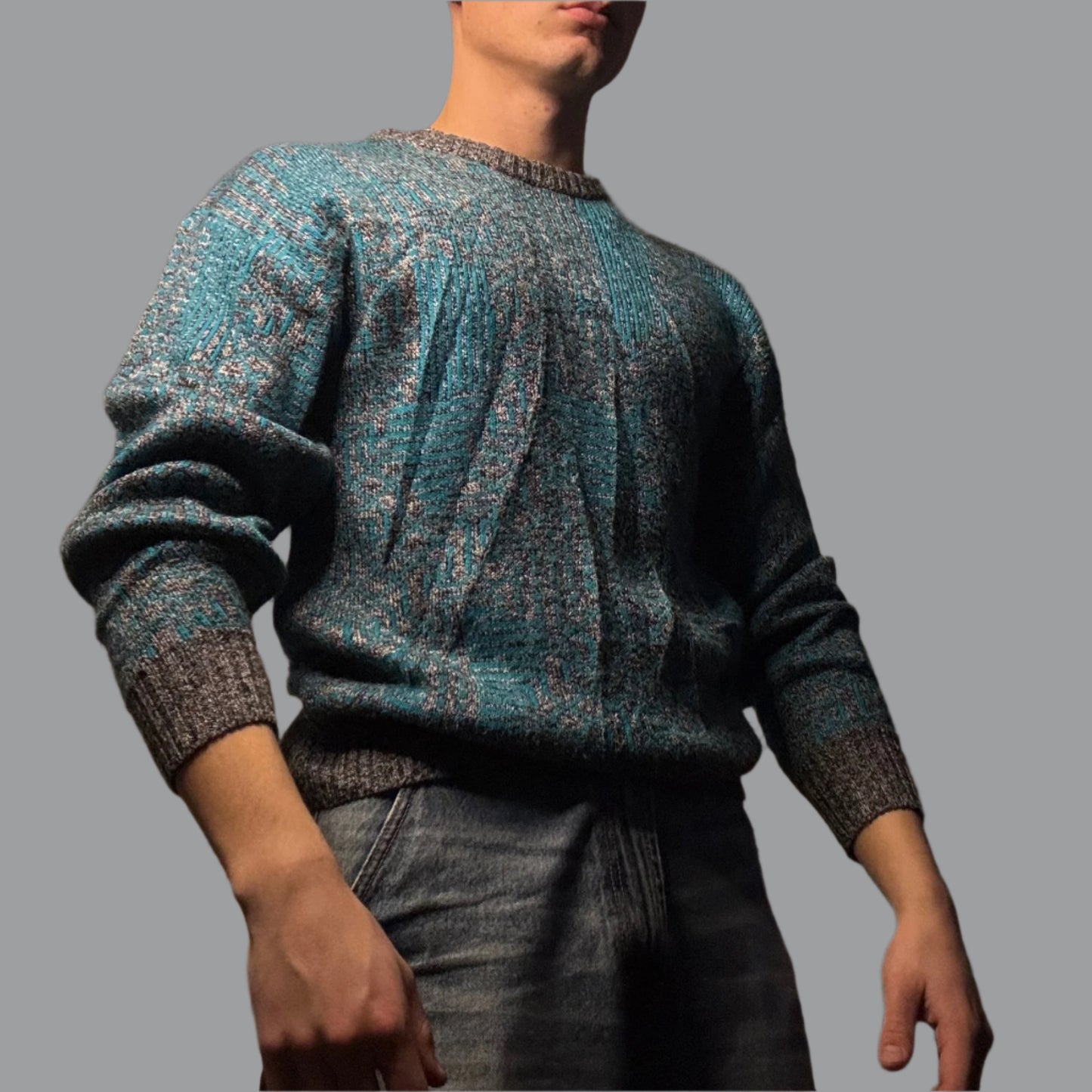 Aqua Granite Sweater