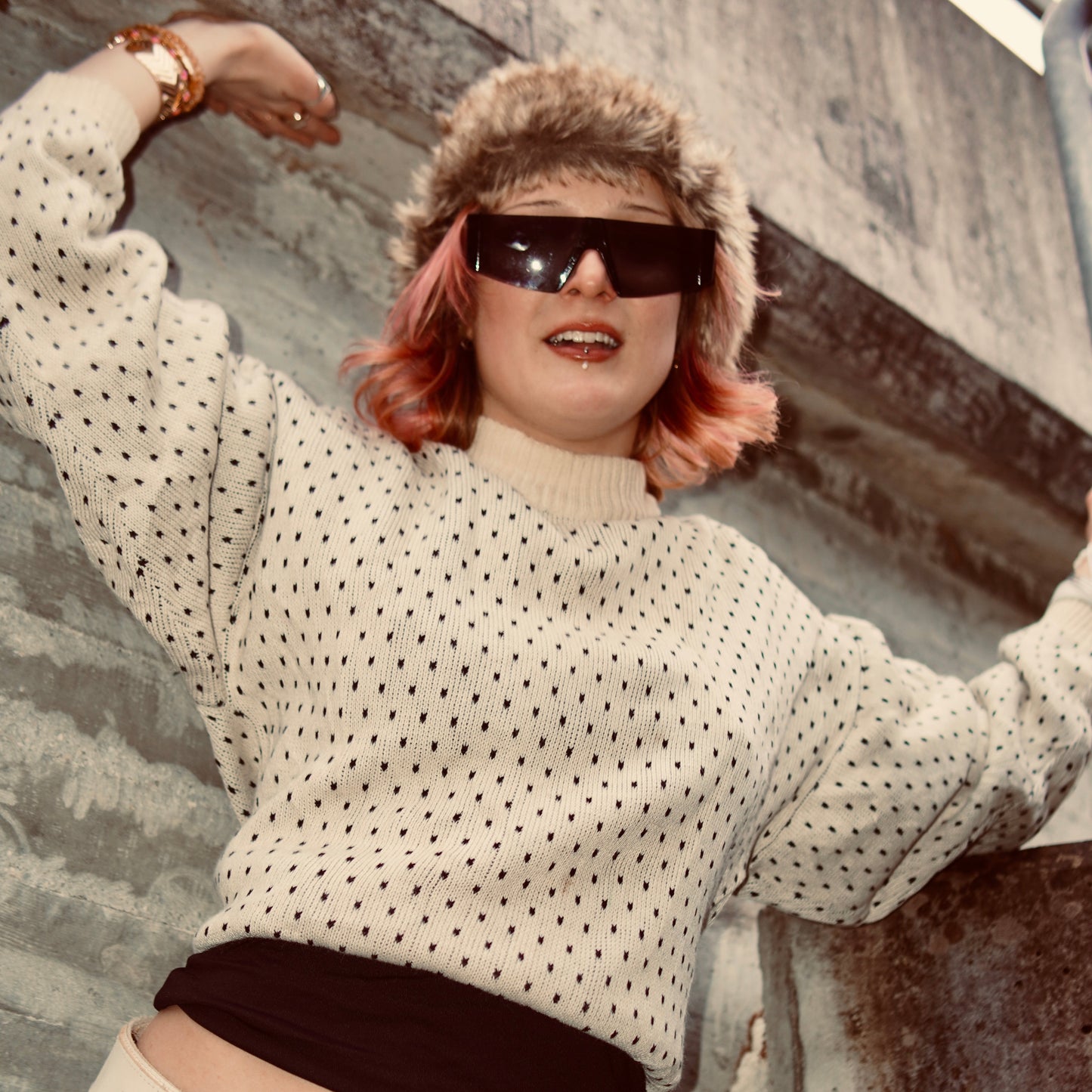Speckled Snow Sweater