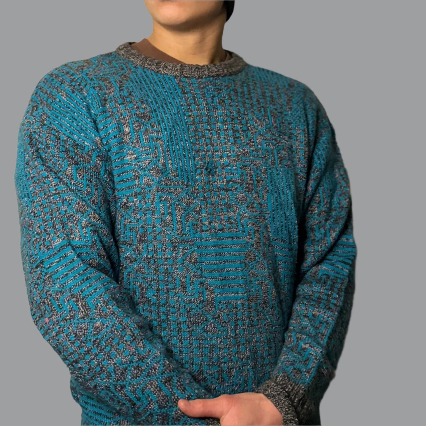 Aqua Granite Sweater