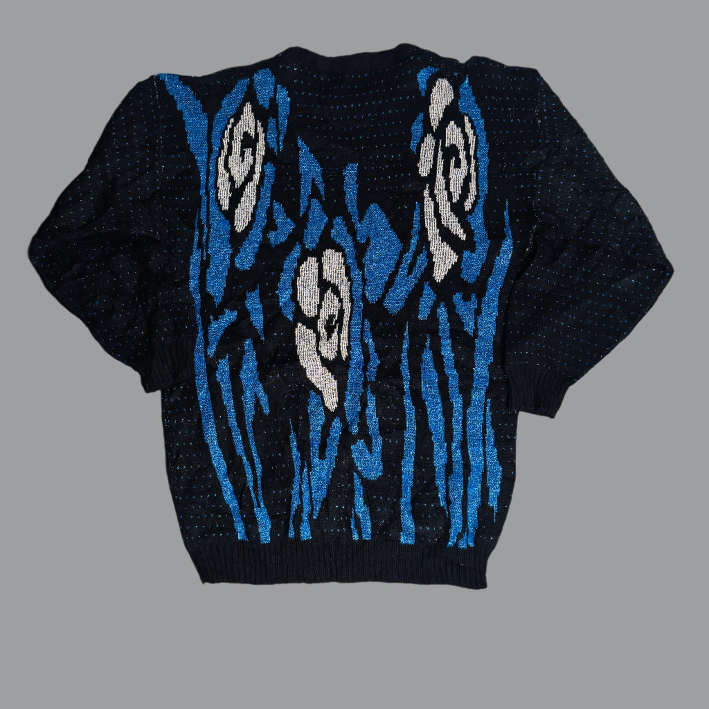 Vintage 80s Rose Pattern Sweater