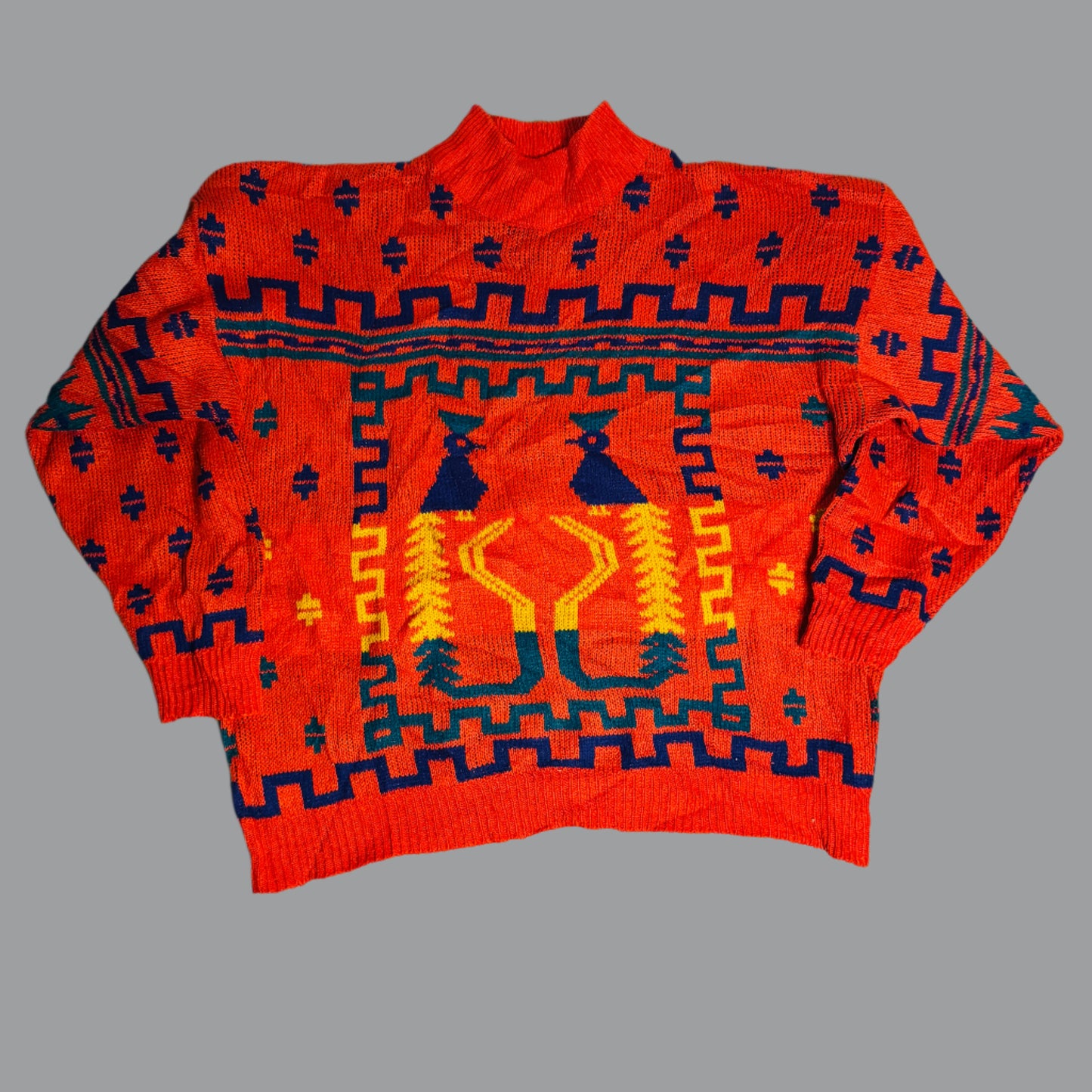 Vintage 90s Ethno Knit Sweater