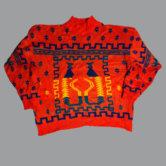 Vintage 90s Ethno Knit Sweater