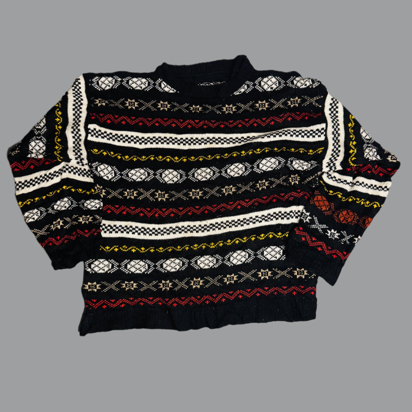 Nordic Snowflakes & Geometric Accents Sweater