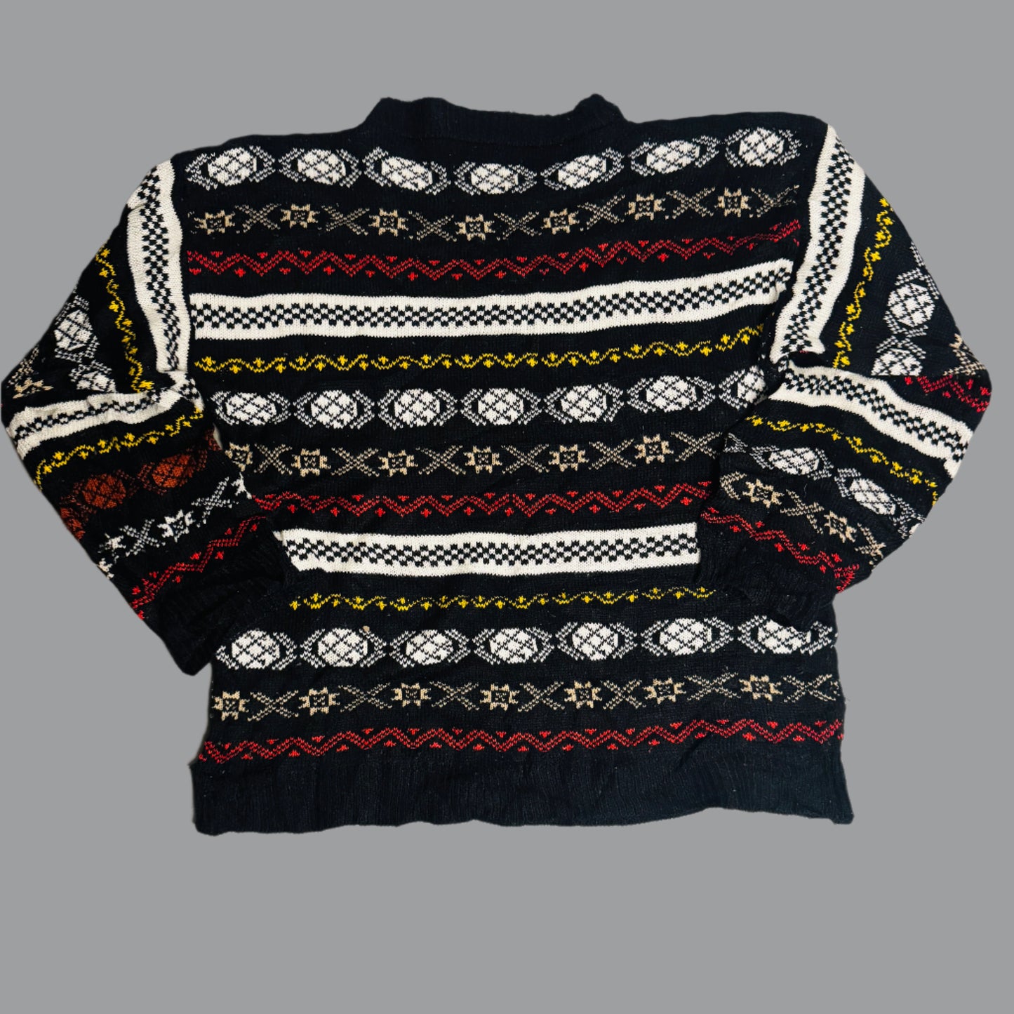Nordic Snowflakes & Geometric Accents Sweater