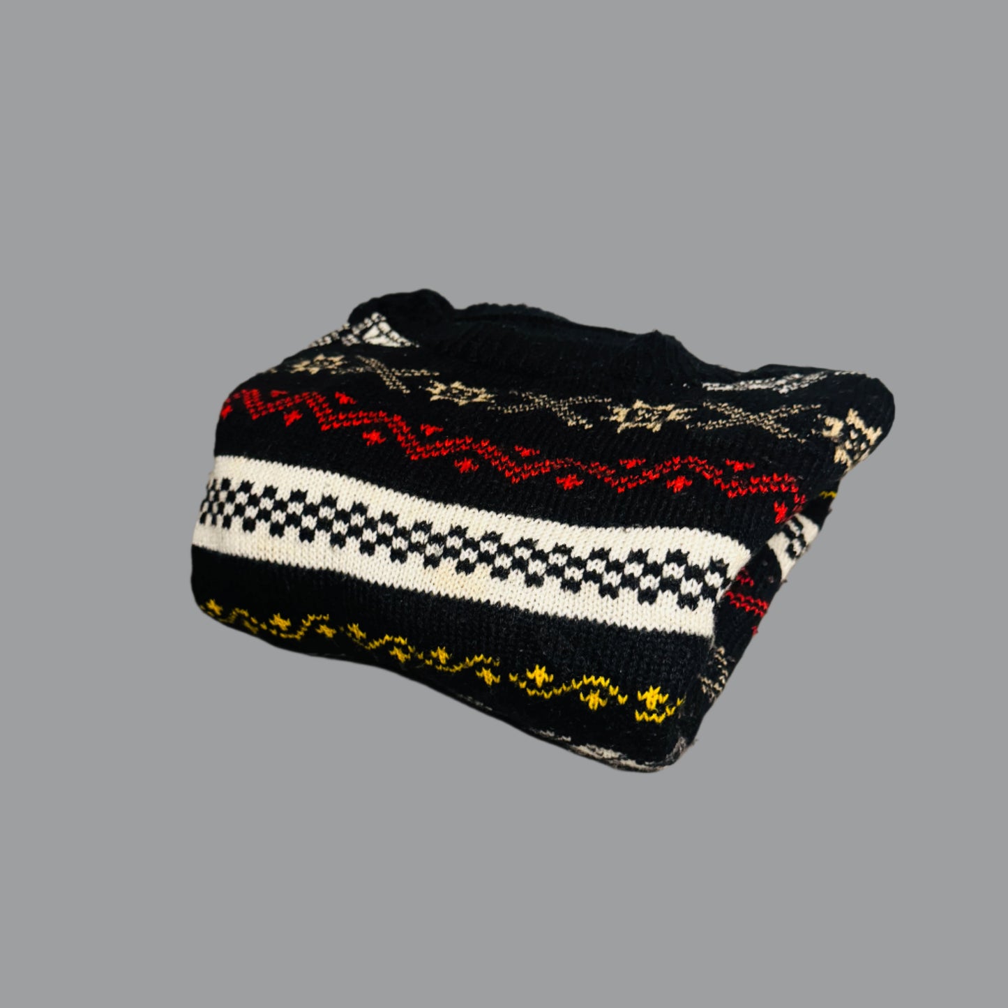 Nordic Snowflakes & Geometric Accents Sweater